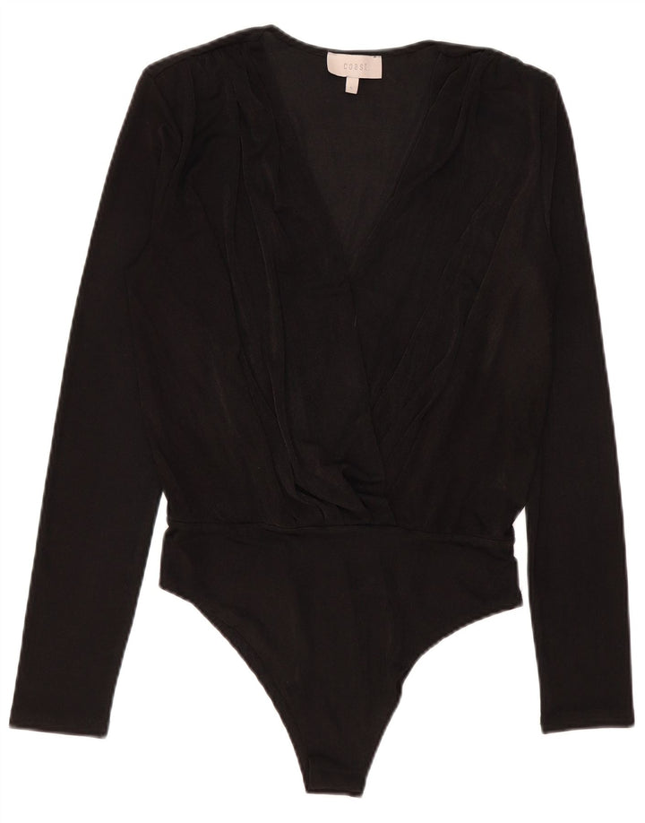 Body a maniche lunghe da donna Coast UK 14 Large Nero Poliestere