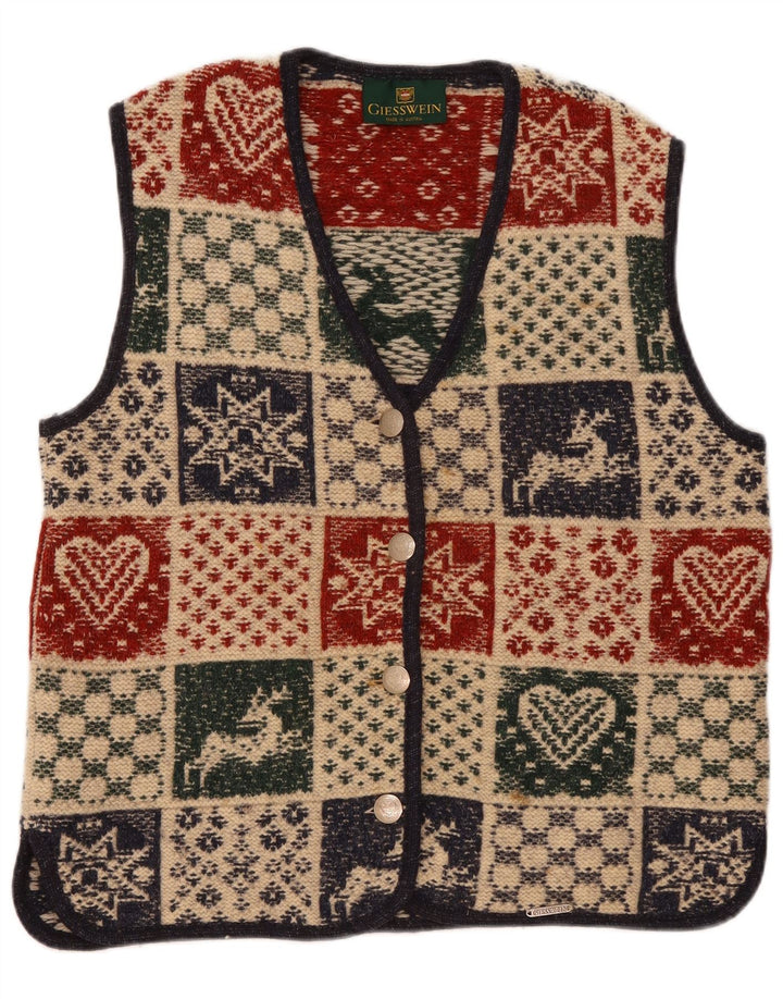 Maglione cardigan da donna Giesswein EU 42 Large multicolore geometrico