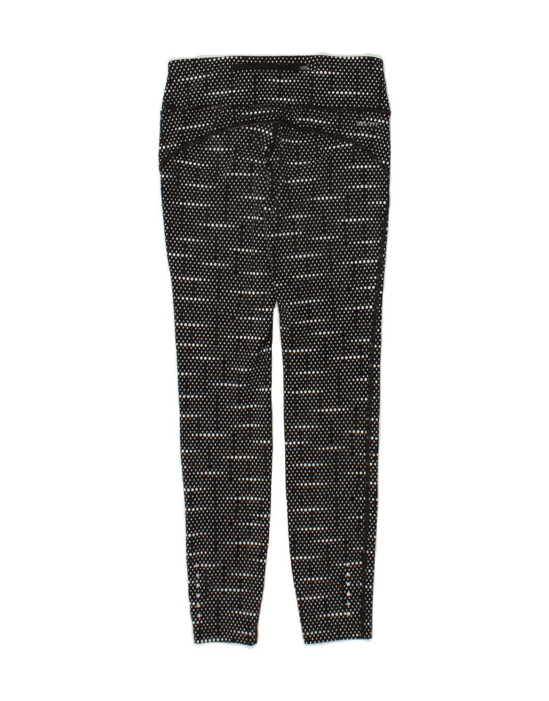 NIKE Womens Dri Fit Leggings UK 6 XS  Black Spotted Vintage Nike and Second-Hand Nike from Messina Hembry 