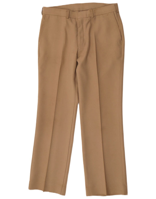Pantaloni da abito dritti da uomo Levi's W36 L32 Poliestere beige