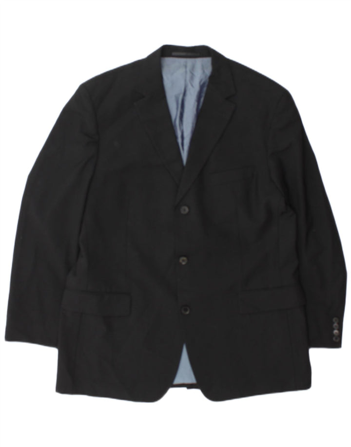 Giacca blazer da uomo a 3 bottoni Hugo Boss UK 44 2XL Nera