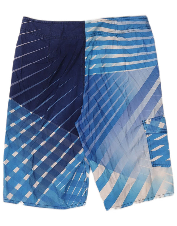 QUIKSILVER Pantaloncini da bagno da uomo piccoli in poliestere a quadri blu