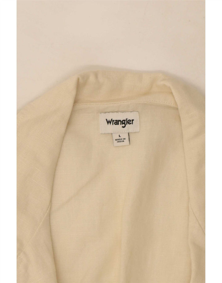 Camicia oversize a maniche corte da donna Wrangler UK 16 grande bianco sporco