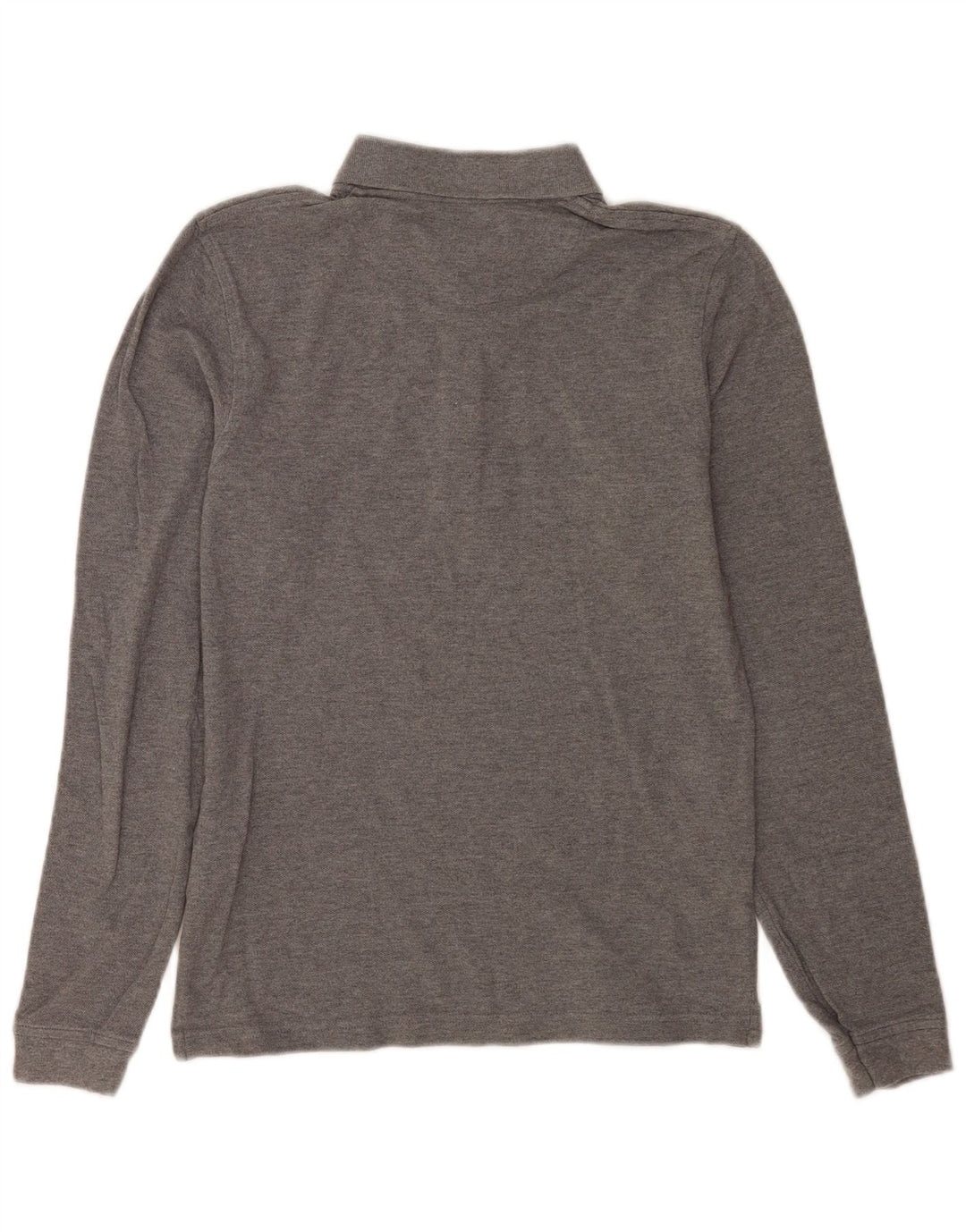 Polo a maniche lunghe da uomo Lyle & Scott piccola in cotone grigio