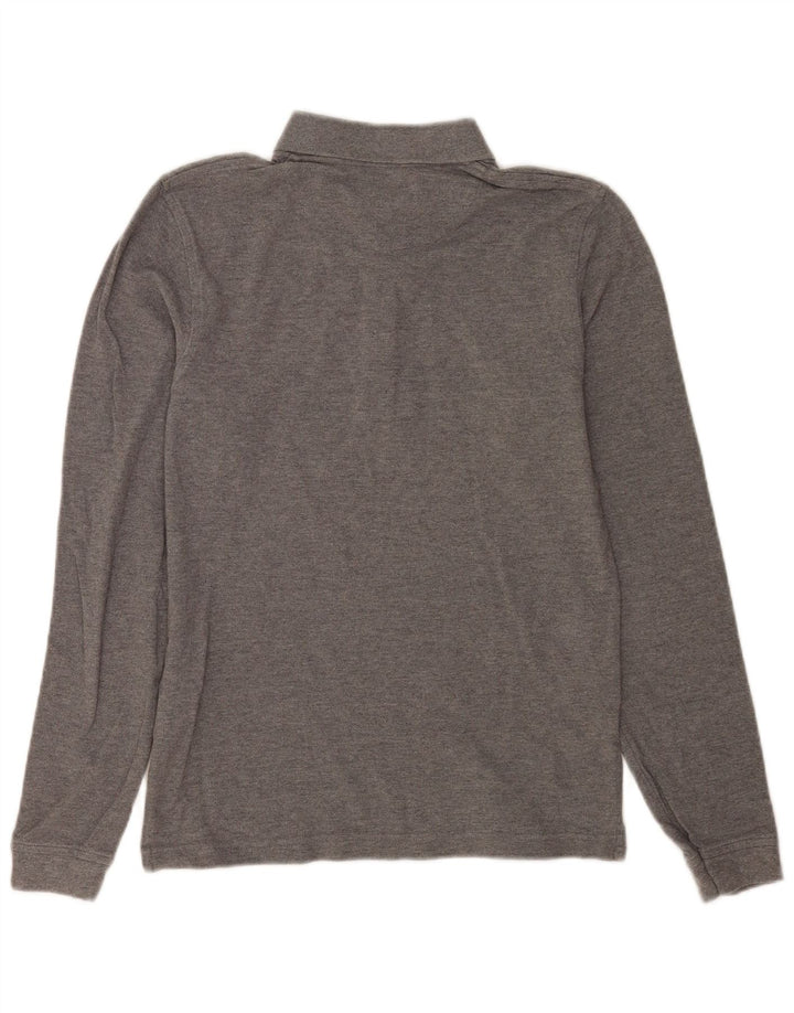 Polo a maniche lunghe da uomo Lyle & Scott piccola in cotone grigio