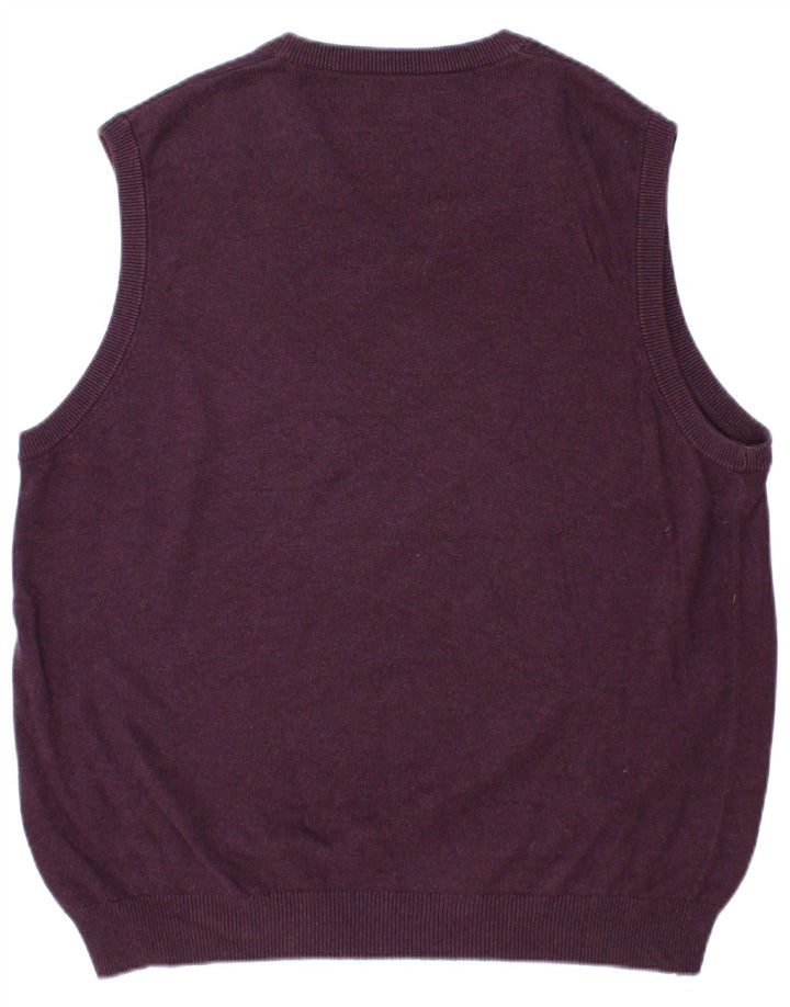 Canotta da uomo Marks & Spencer grande in cotone bordeaux