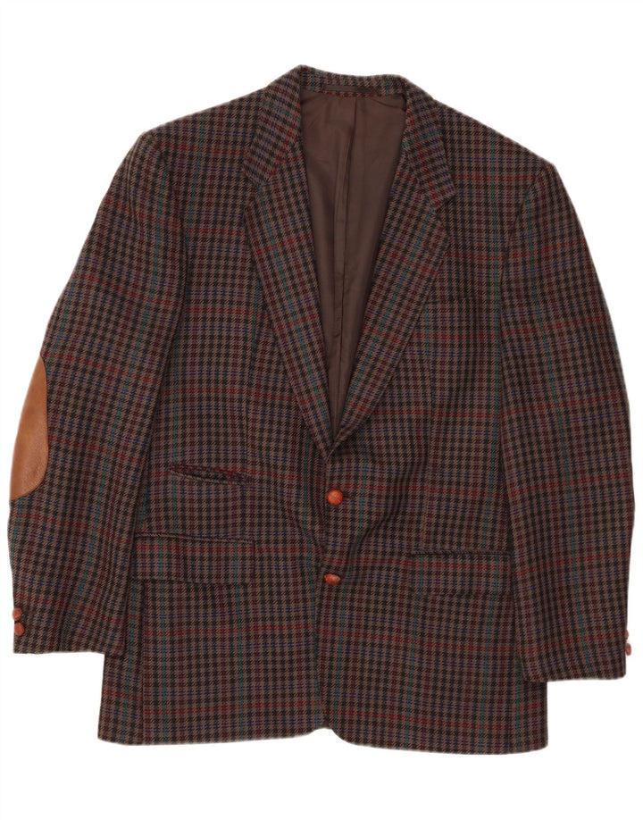 Giacca blazer da uomo MARIO BARUTTI UK 40 grande pied de poule multicolore