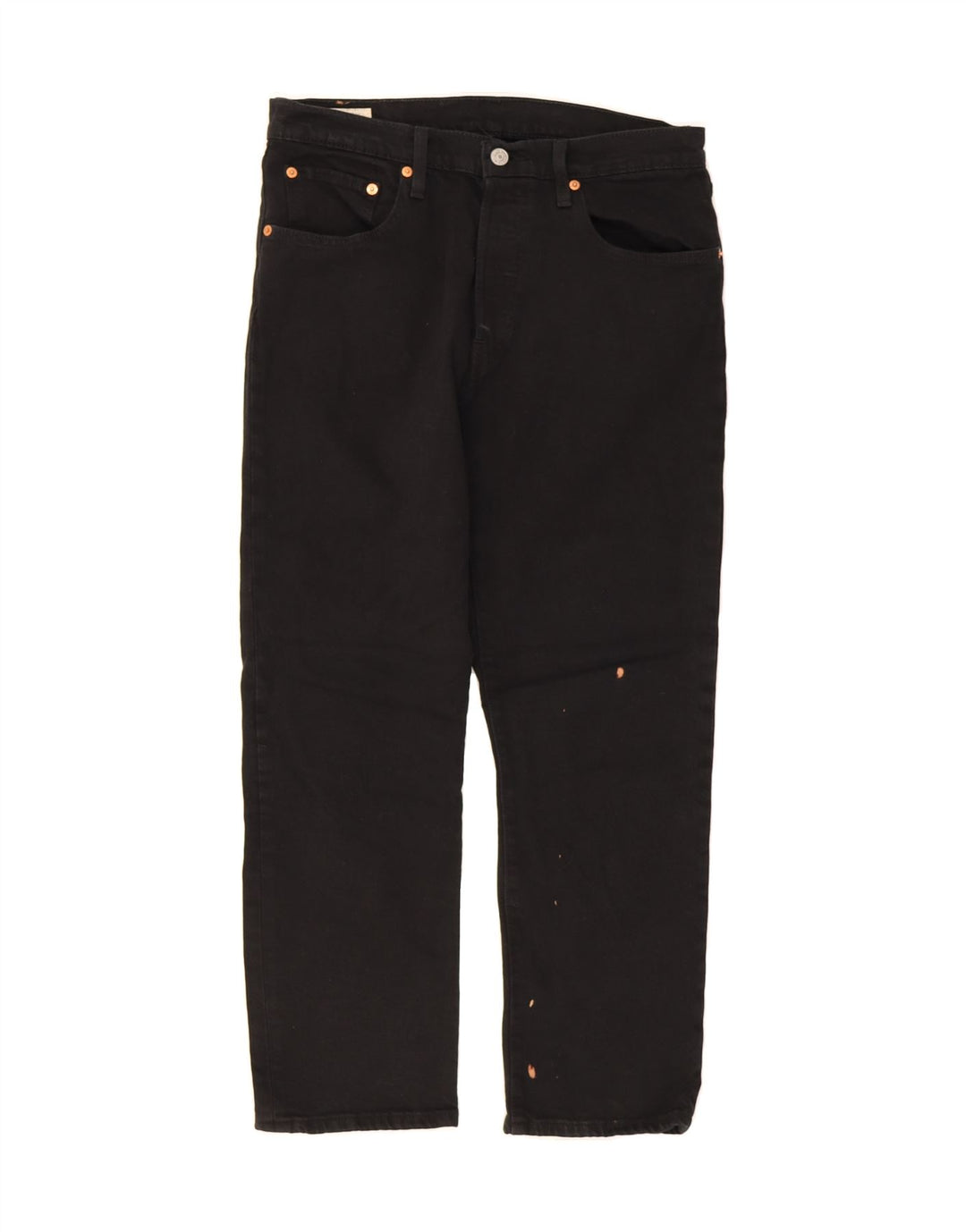 LEVI'S Mens 501 Straight Jeans W30 L26 Black Cotton Vintage Levi's and Second-Hand Levi's from Messina Hembry 