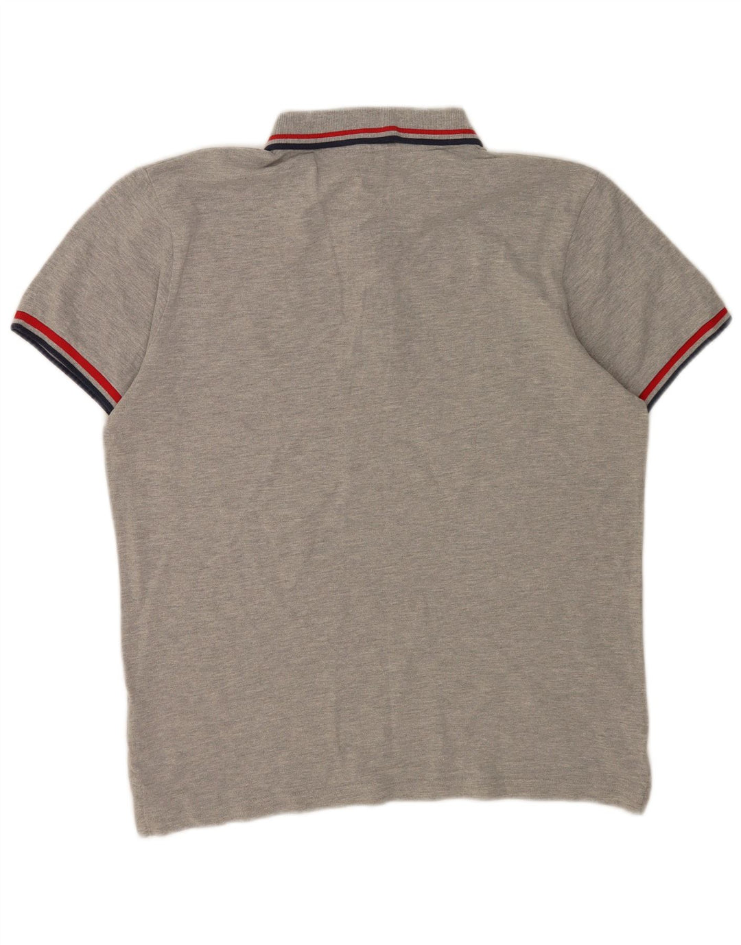 Polo da uomo Fila in cotone grigio medio