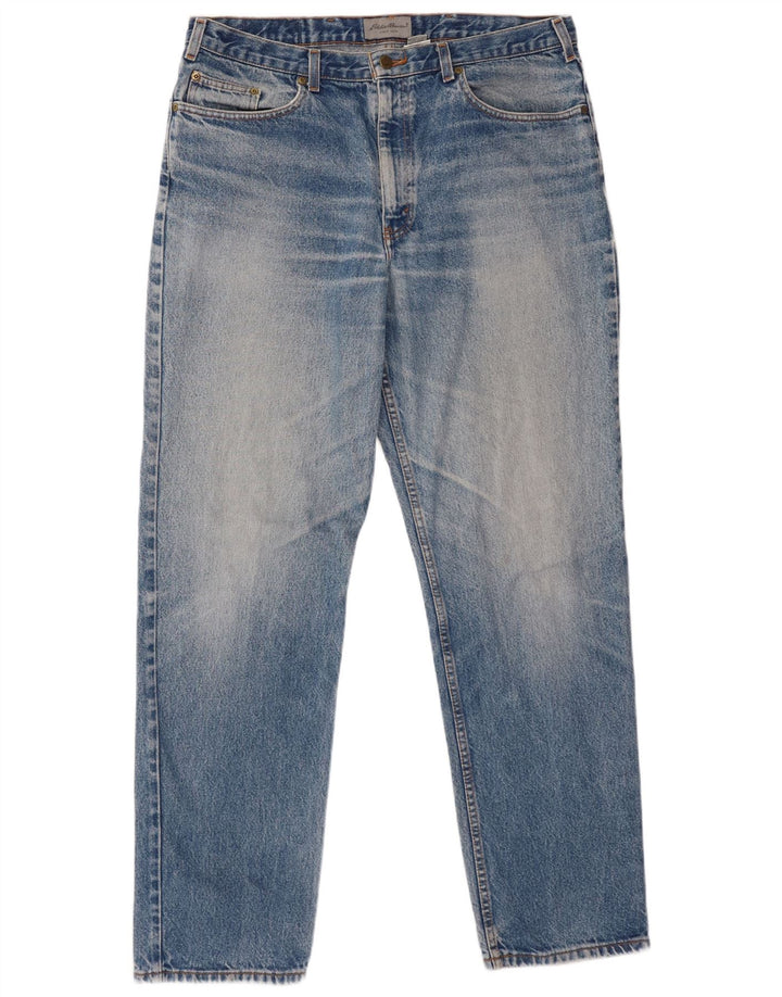 Jeans affusolati da uomo Eddie Bauer W38 L34 cotone blu