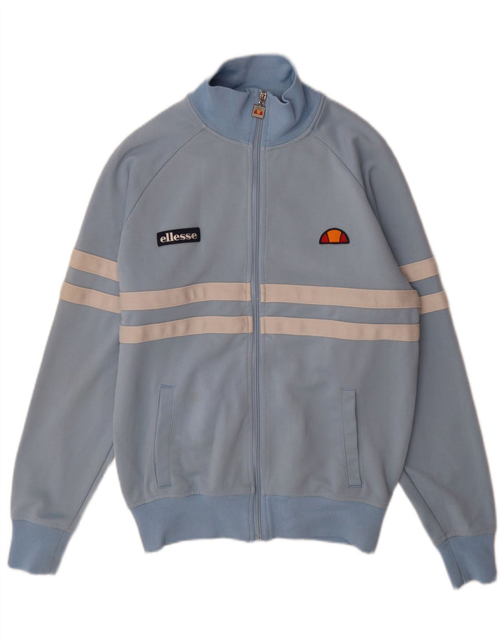 Giacca da ginnastica da uomo Ellesse in cotone a righe blu medio