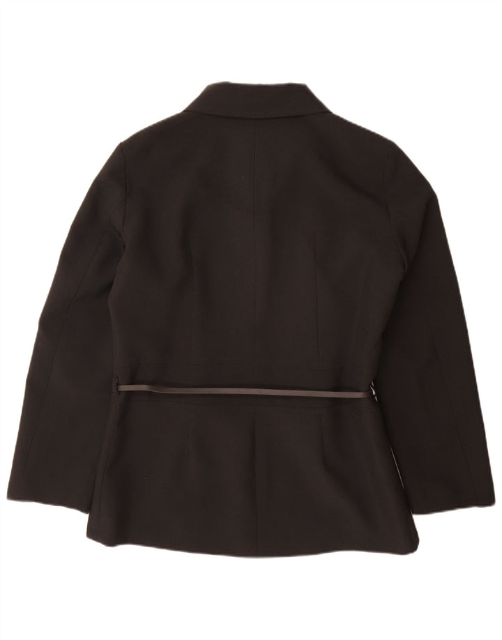 Giacca blazer vintage da donna IT 50 XL poliestere nero