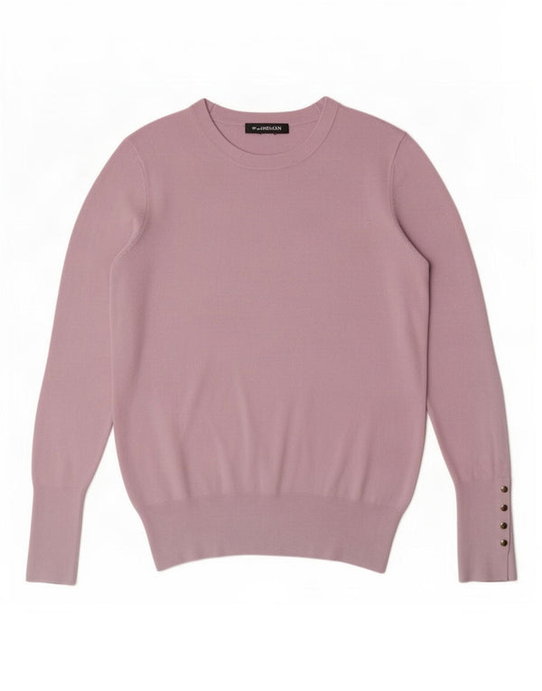 Maglione maglione con scollo a barca da donna Zara UK 12 viola medio