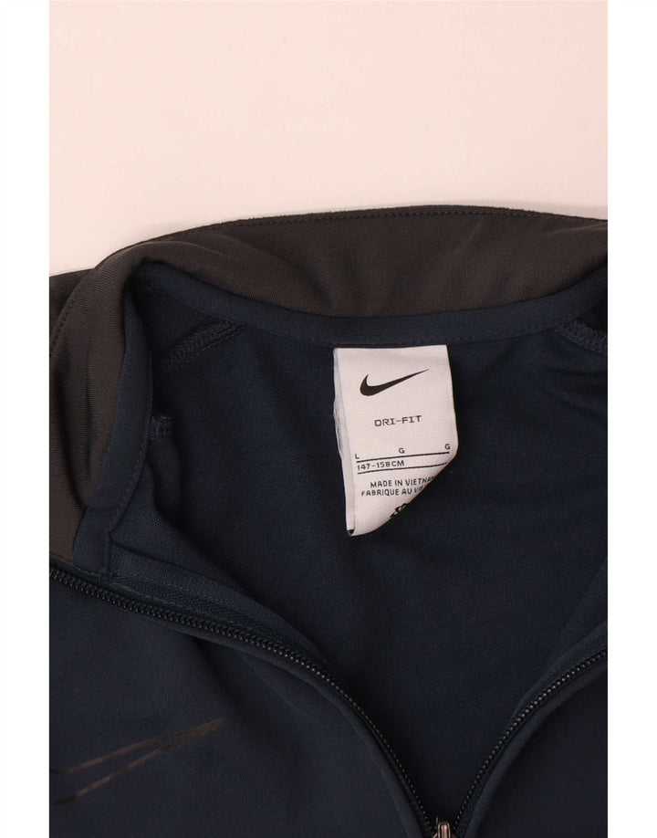 Giacca superiore della tuta da ragazzo Nike 12-13 anni grande blu navy