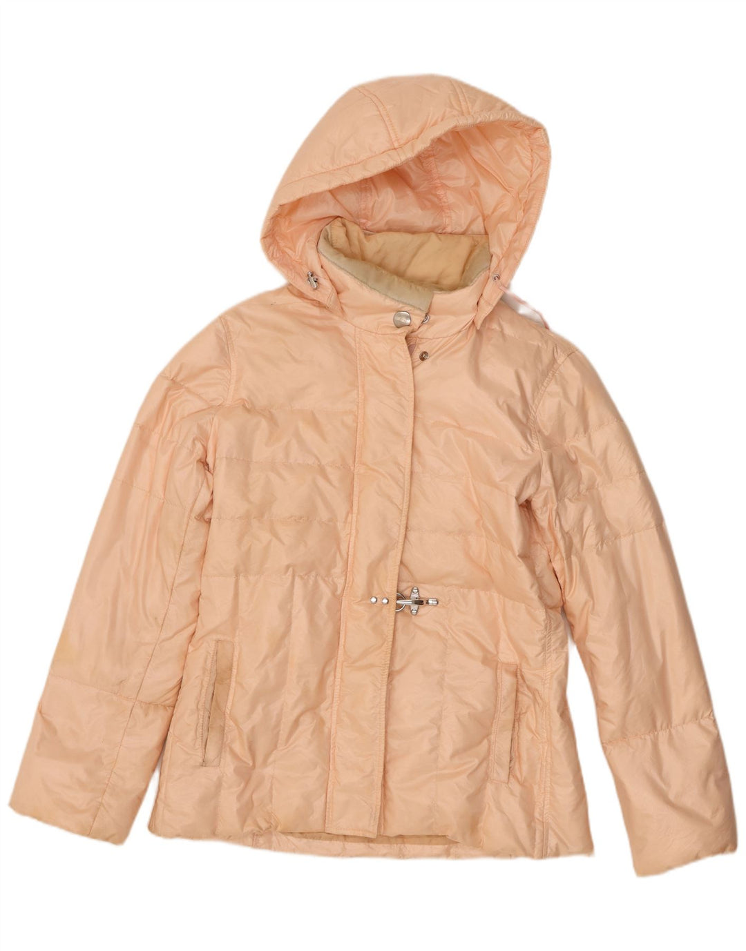 Giacca imbottita con cappuccio da donna Fay UK 14 grande rosa sintetico