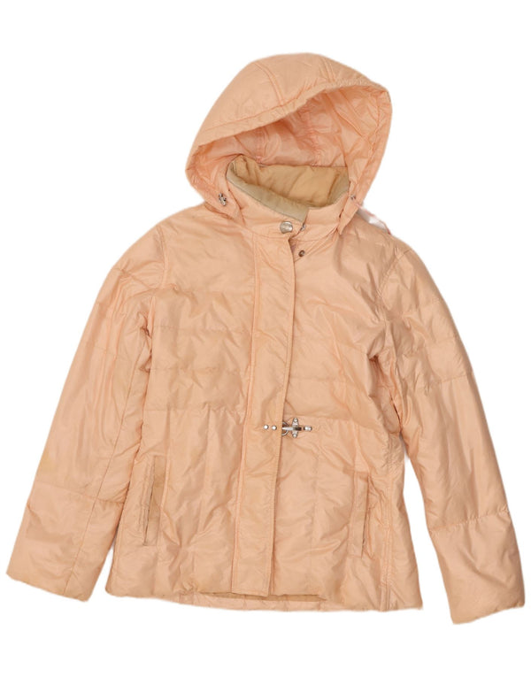 Giacca imbottita con cappuccio da donna Fay UK 14 grande rosa sintetico