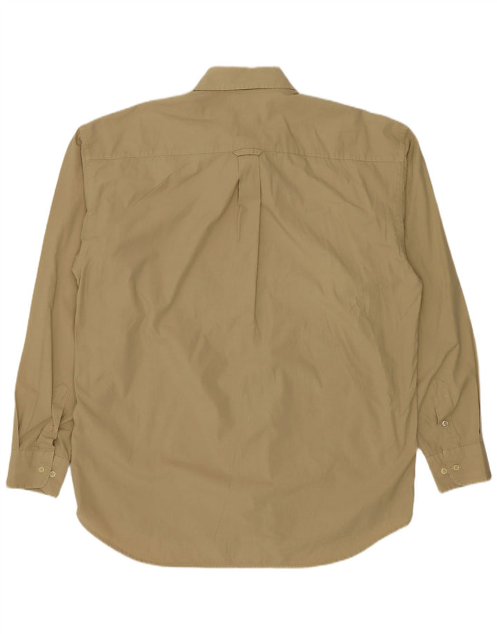 Camicia Kappa Uomo Large Beige In Cotone
