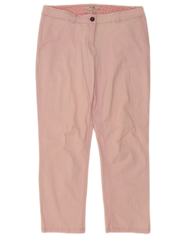 Pantaloni chino dritti da donna Boden UK 12 Medium W32 L27 Cotone rosa