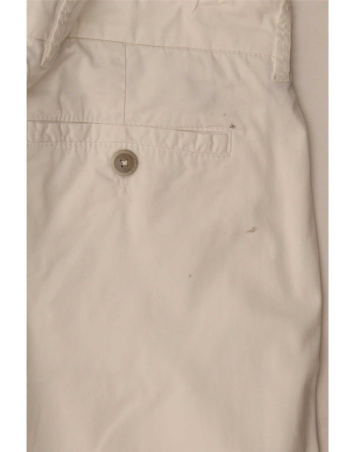Pantaloni chino dritti da donna Fay W29 L29 cotone bianco