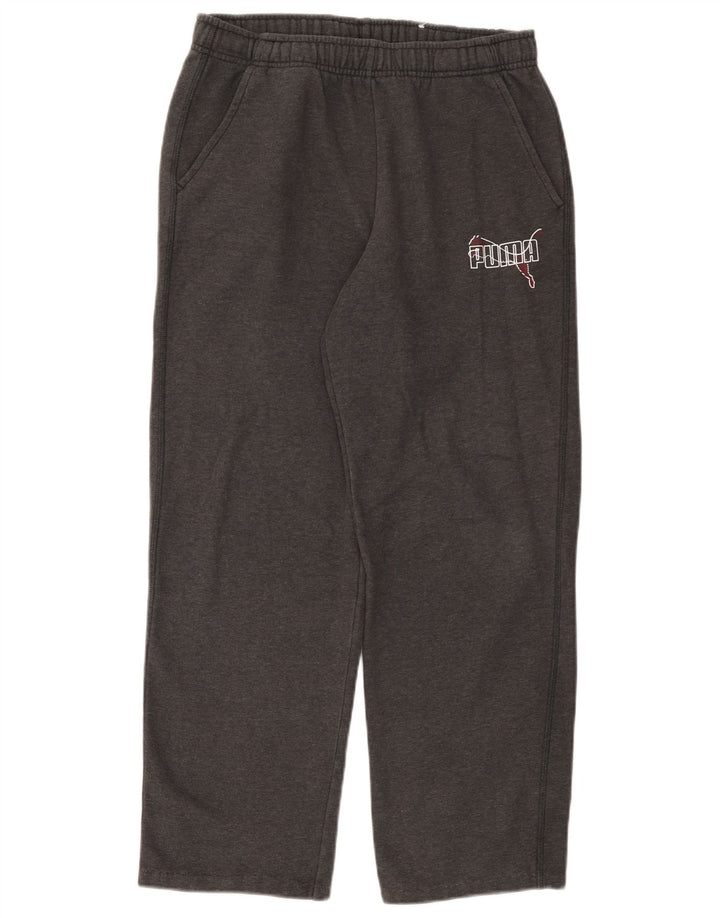 Pantaloni da tuta da uomo Puma in cotone grigio medio