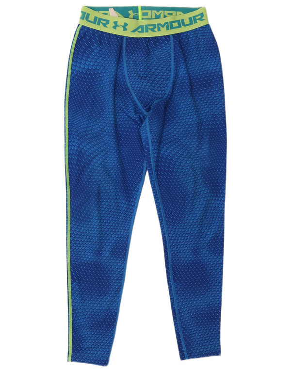 Leggings grafici da donna UNDER ARMOUR Heat Gear UK 14 Large Blue geometrico