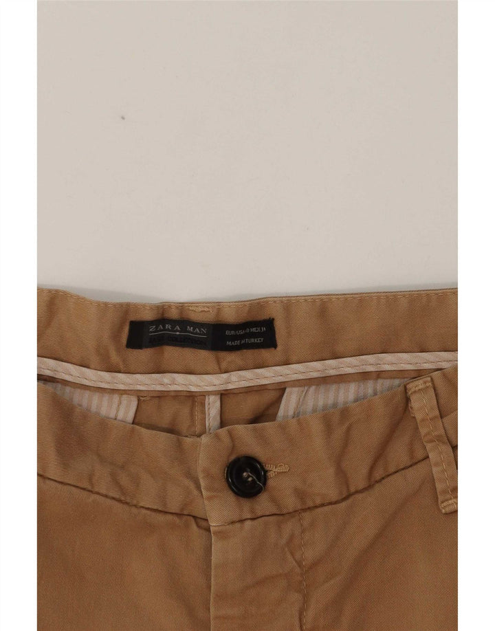 Pantaloni chino slim da uomo Zara EU 40 medi W31 L35 Beige