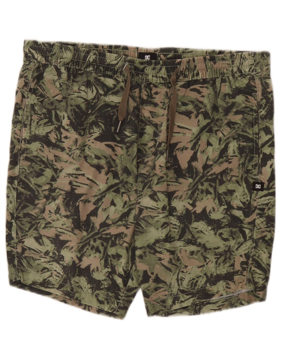 Pantaloncini sportivi DC da uomo piccoli in cotone mimetico verde