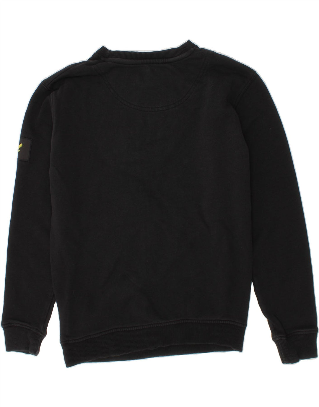 LYLE & SCOTT Boys Sweatshirt Jumper 10-11 Years Black Cotton Vintage Lyle & Scott and Second-Hand Lyle & Scott from Messina Hembry 