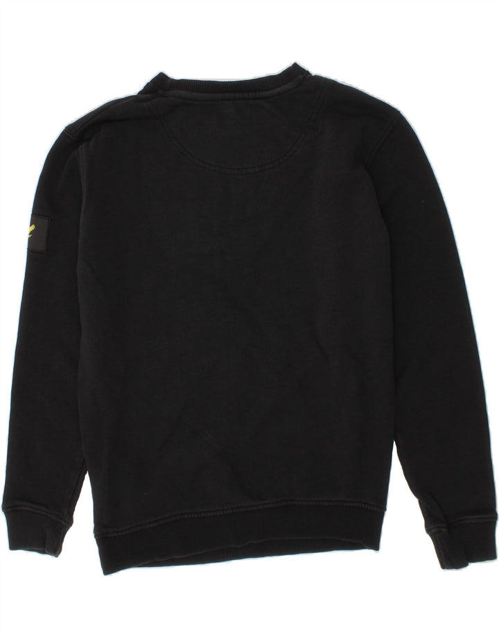 LYLE & SCOTT Boys Sweatshirt Jumper 10-11 Years Black Cotton Vintage Lyle & Scott and Second-Hand Lyle & Scott from Messina Hembry 