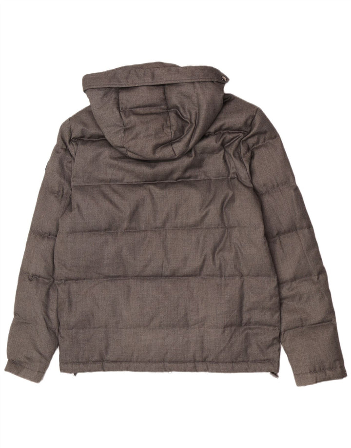 Giacca imbottita con cappuccio da uomo Liu Jo UK 36 Poliestere grigio medio