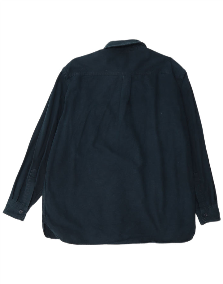 Camicia da uomo dalla vestibilità regolare L.L.Bean, grande, in cotone blu navy