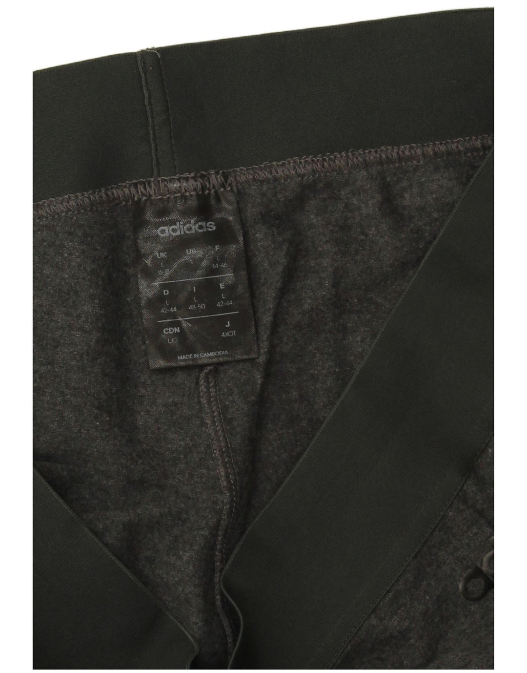 Leggings Adidas Donna UK 16/18 Grande Cotone Grigio