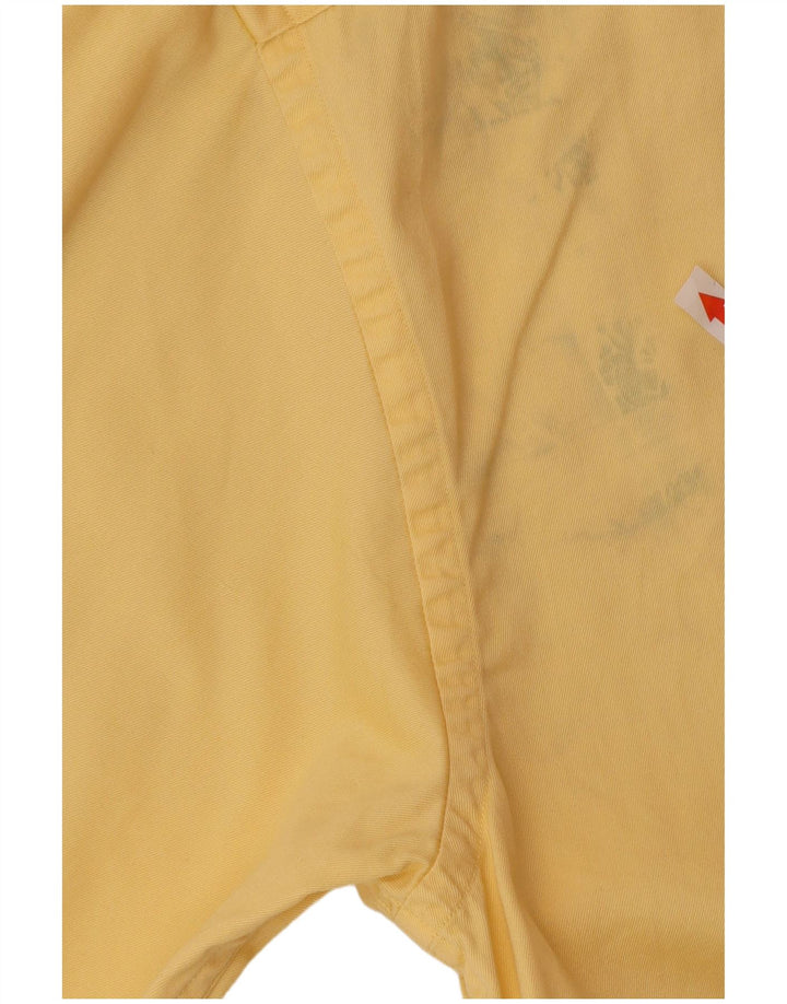 Camicia da uomo Tommy Hilfiger grande in cotone giallo
