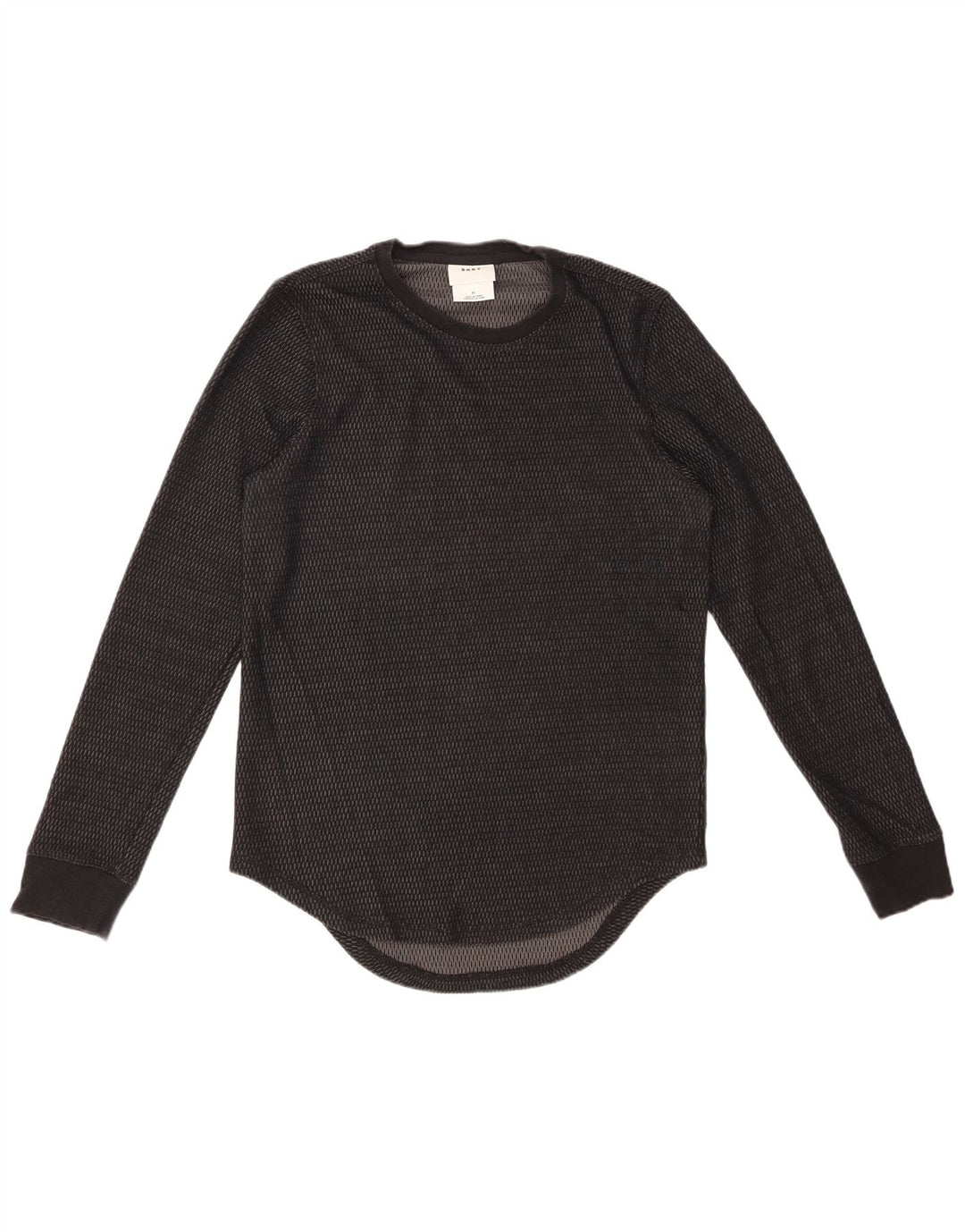 Maglia DKNY da uomo a maniche lunghe XS in cotone nero