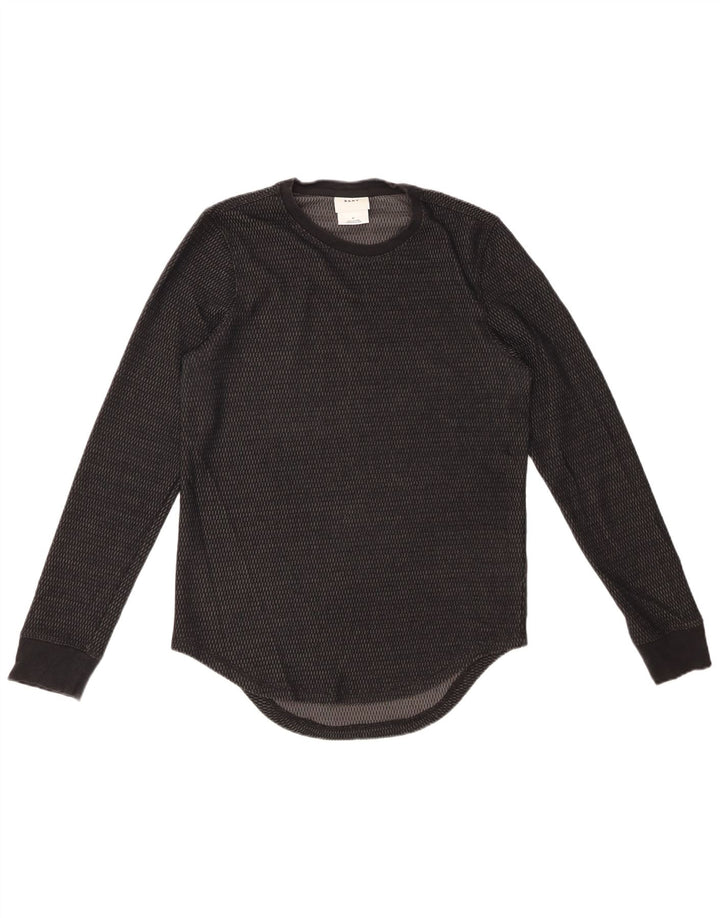 Maglia DKNY da uomo a maniche lunghe XS in cotone nero