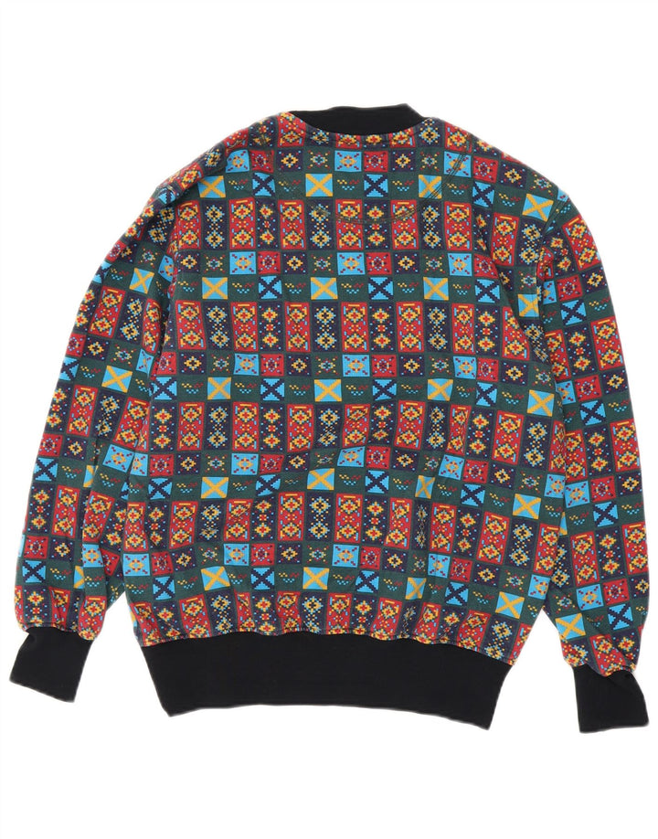 JOHNNY LAMBS Felpa da uomo Maglione medio multicolore geometrico
