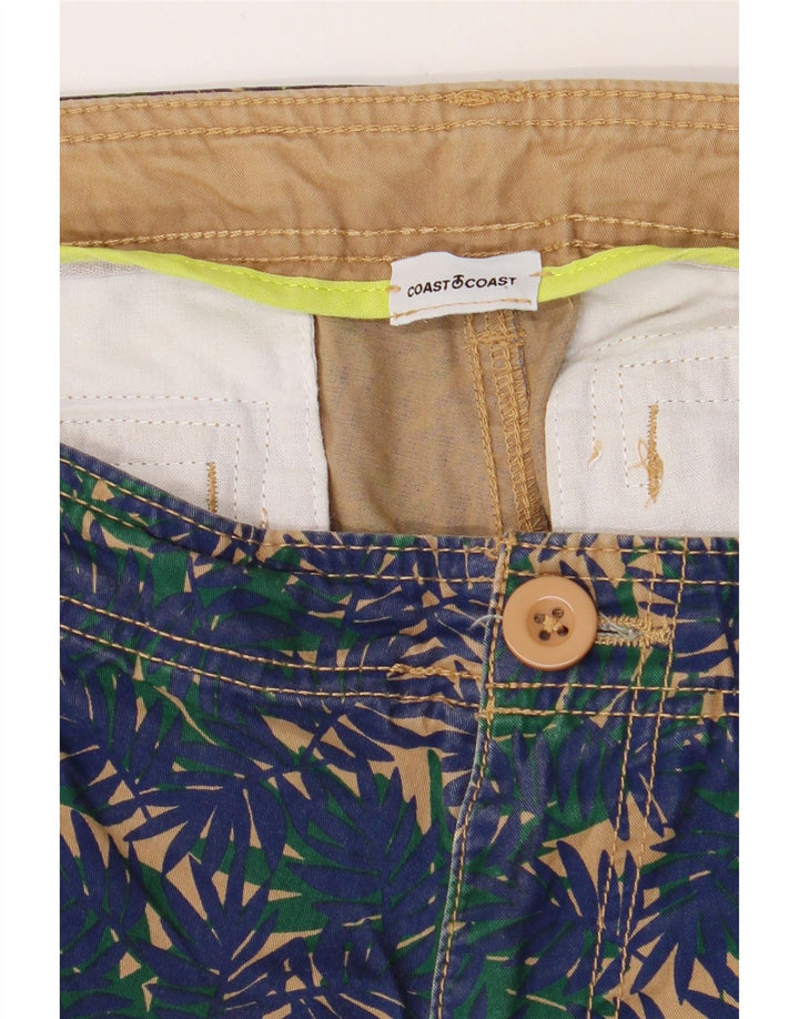 COAST Mens Abstract Pattern Cargo Shorts XL W38 Navy Blue Vintage Coast and Second-Hand Coast from Messina Hembry 