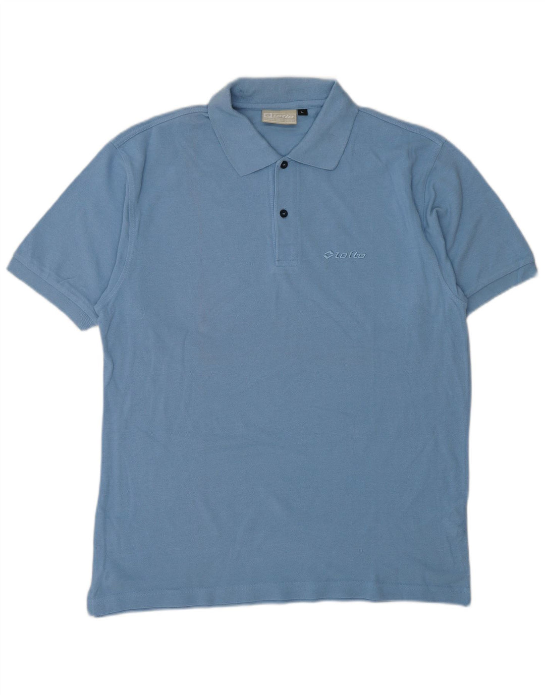 Polo da uomo LOTTO Large in cotone blu