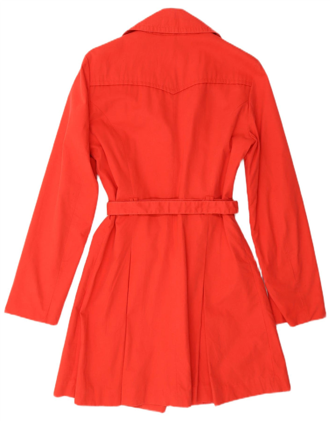 Trench Donna Benetton IT 44 Rosso Medio Cotone