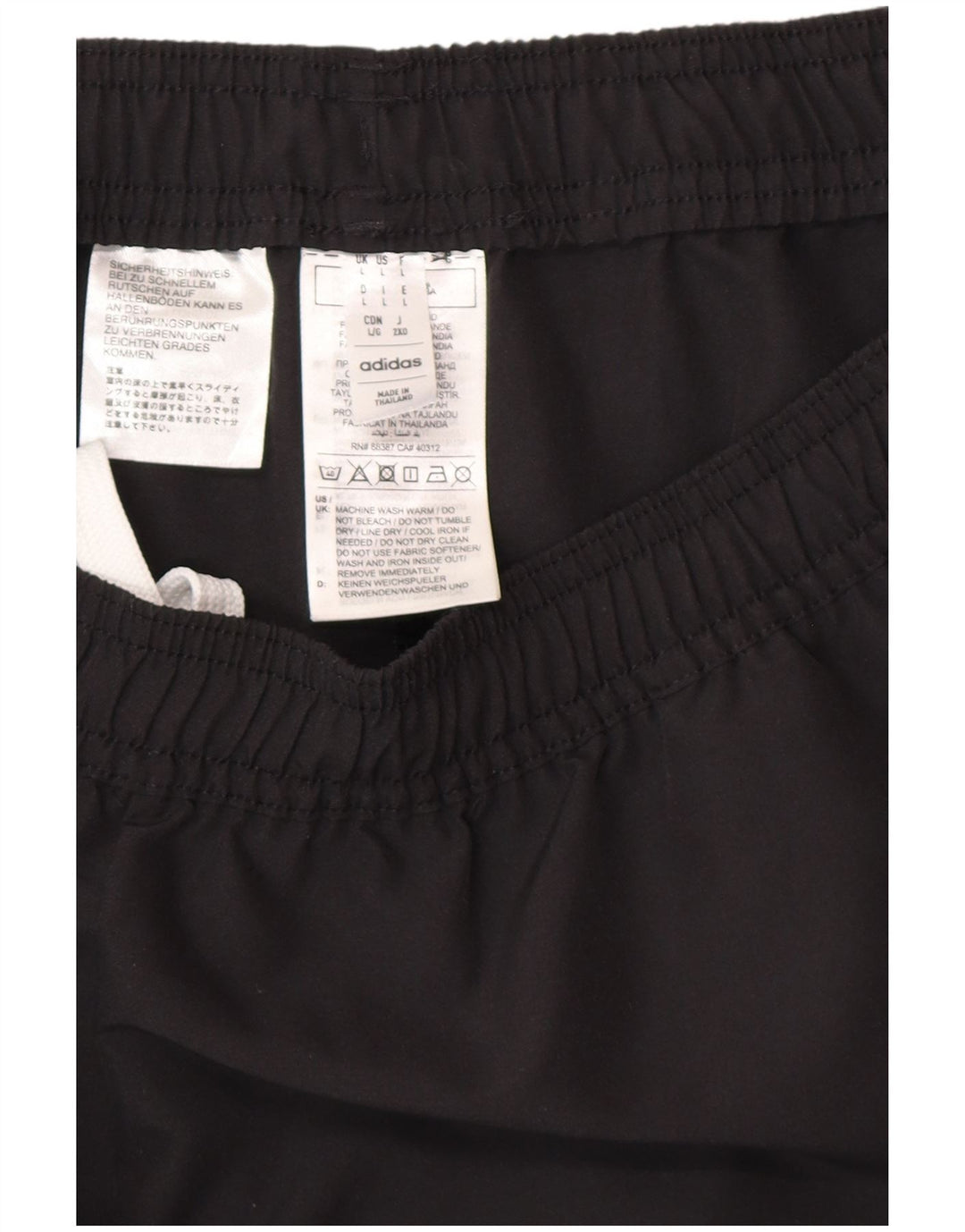 Pantaloni da tuta ADIDAS Aeroready da uomo grandi in poliestere nero