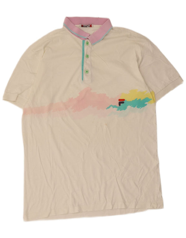 Polo da uomo Fila IT 54 XL White Tie Dye