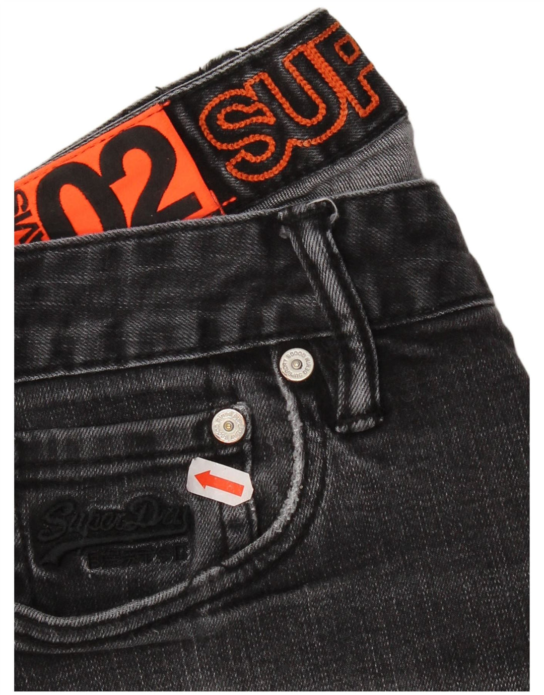 Jeans skinny da uomo Superdry W34 L29 cotone grigio