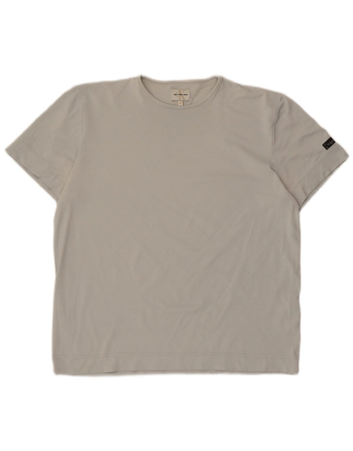 Maglietta da uomo Calvin Klein Jeans Top grigio medio