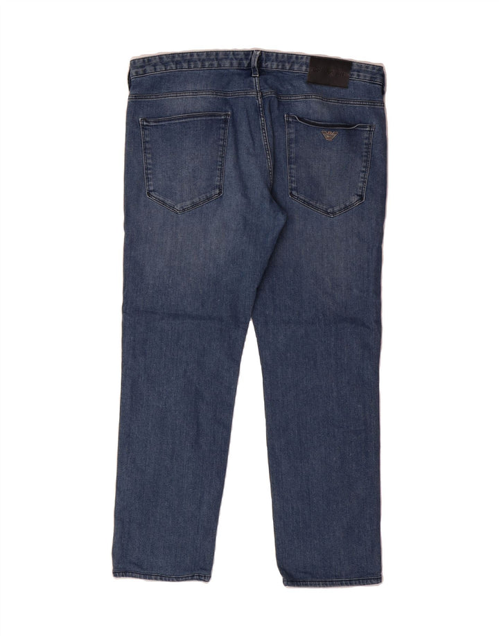 EMPORIO ARMANI Womens Straight Jeans W36 L27 Blue Vintage Emporio Armani and Second-Hand Emporio Armani from Messina Hembry 