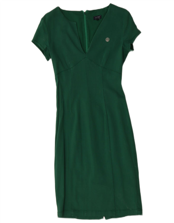 Abito Tubino Donna Armani Jeans IT 42 Verde Medio Modal