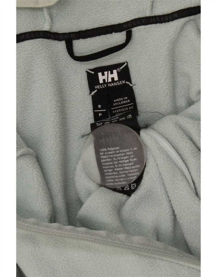 Giacca in pile con cappuccio corta da donna Helly Hansen UK 10 piccola poliestere blu