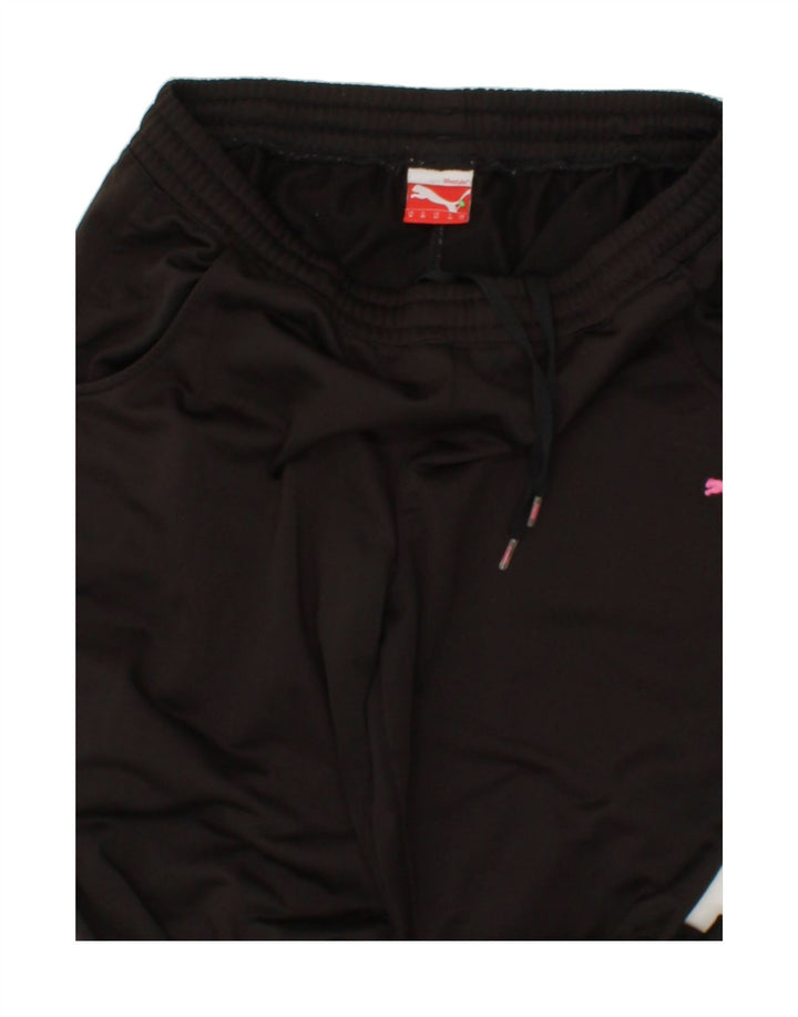 PUMA Womens Tracksuit Trousers UK 12 Medium Black Polyester Vintage Puma and Second-Hand Puma from Messina Hembry 