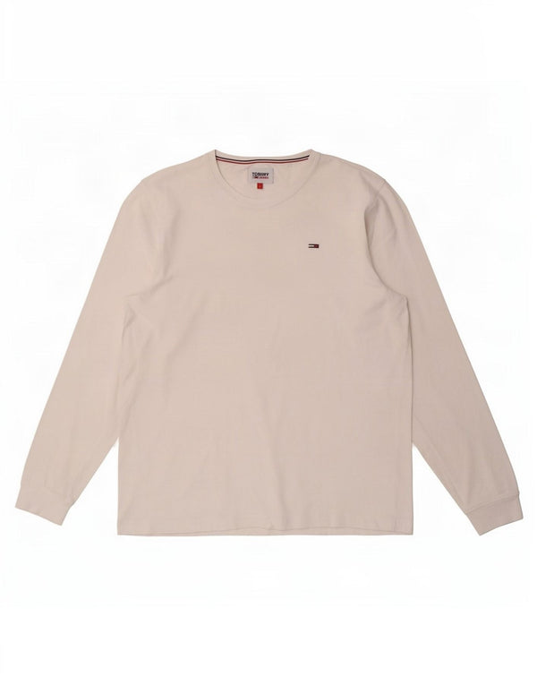 Tommy Hilfiger Uomo Top Manica Lunga Grande Bianco