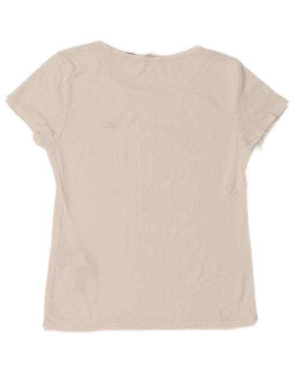 T-shirt da donna LEVI'S UK 12 cotone bianco medio