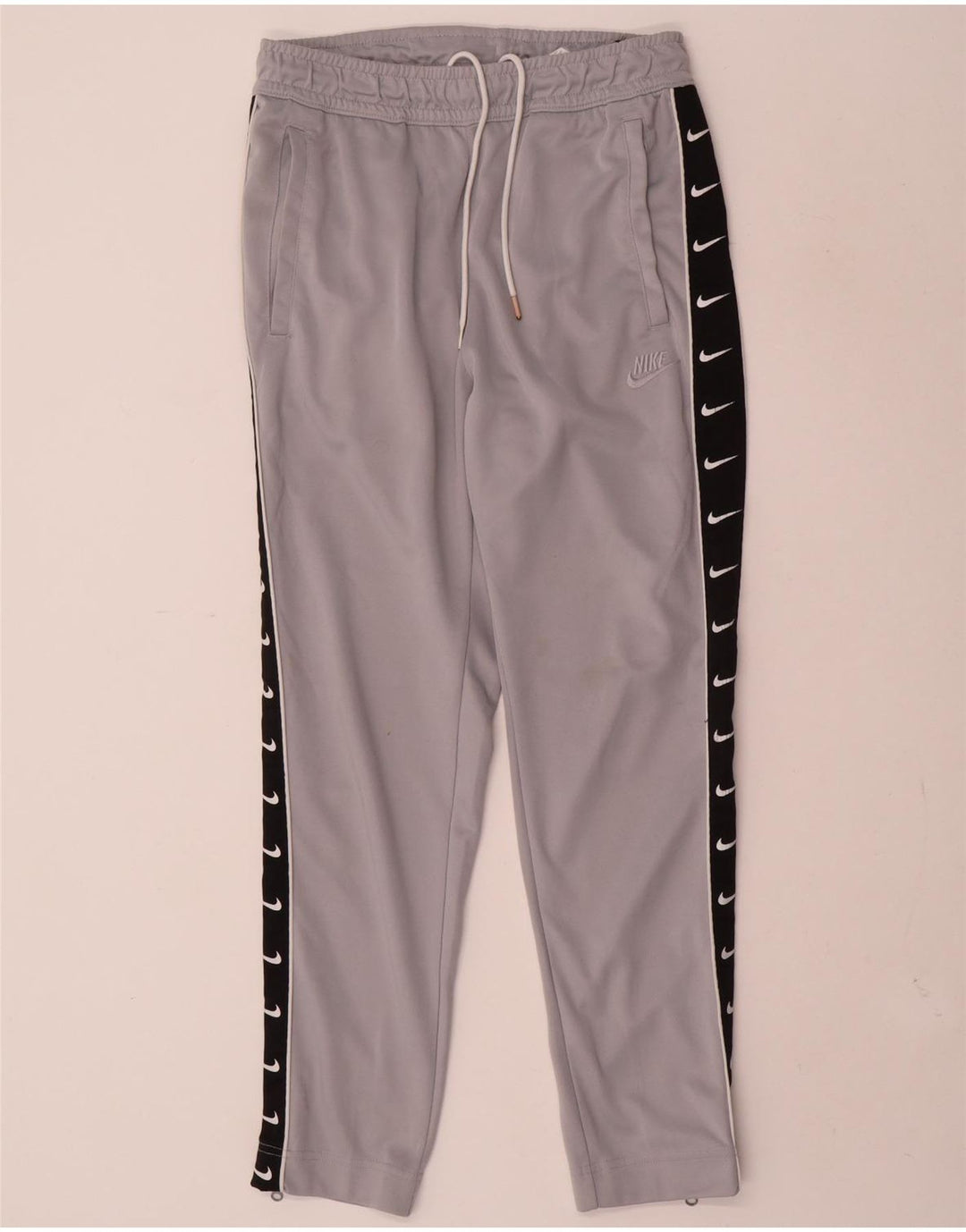 Pantaloni da tuta grafica Nike da uomo Small in poliestere color block grigio